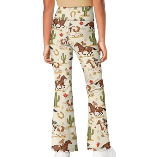 Image of Girls Flare Leggings Cute Bell Bottoms for Teen Girls Wide Leg Sweatpants for 5-14 T