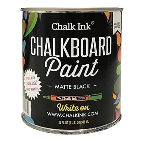 Chalk Ink Chalkboard Paint Matte Black Quart Cover