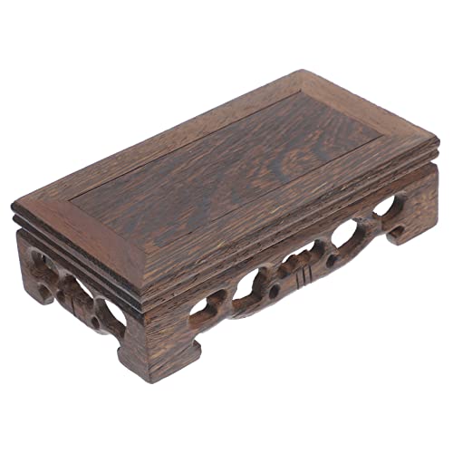 Abaodam Soporte de Exhibición de Madera Vintage para Jarrón y Adornos Base de de Madera para Decoración del para Macetas y Figuras Estante Antiguo