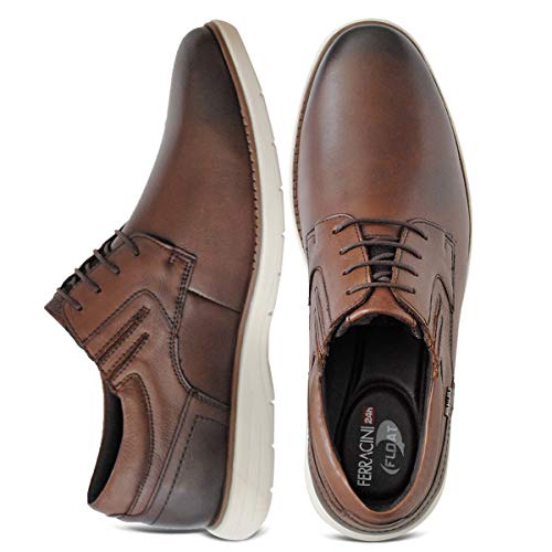 Sapato Social Ferracini Trindade Napa Plus Conhaque 40