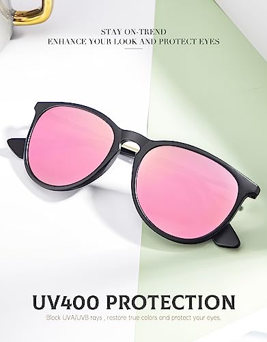 ANYLUV Womens Polarized Sunglasses Lightweight Round Sunglasses for Women Men with UV Protection 3 Packs4