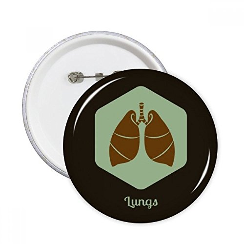 Pin's poumon multicolore DIYthinker pour personnaliser une veste en jean ou un sac d'étudiant