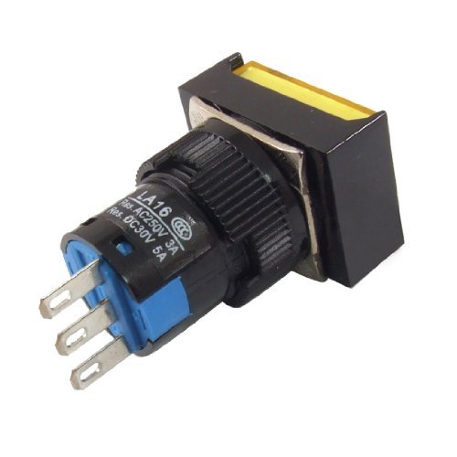 DealMux AC 250V 3A momentaneo 3 poli NA NC Giallo