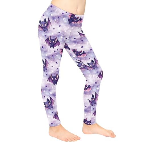 Uourmeti Toddler Girls Leggings 4-13 Year Old Athletic Dance Leggings Pants Active Outfits3