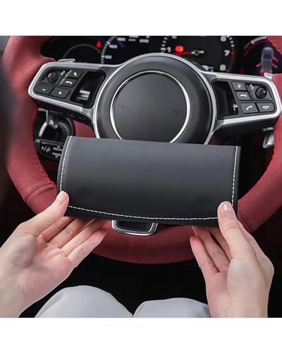 Étui à lunettes de soleil pour Cayenne Panamera rangement clip cuir PU