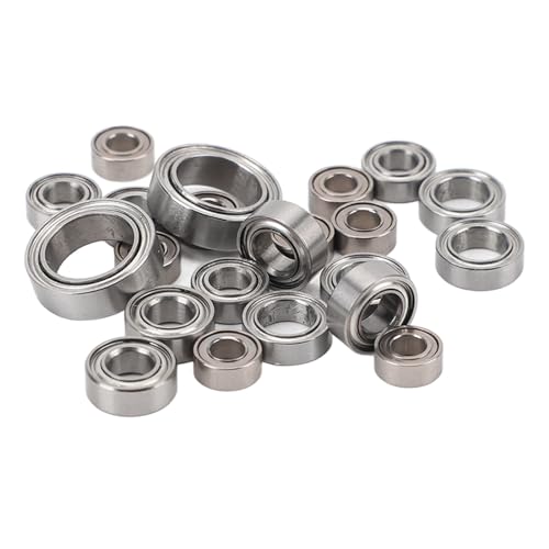 Conjunto de Rolamentos de Esferas de Alumínio, 22 Peças, Atualização de Liga de Metal, Rolamentos de