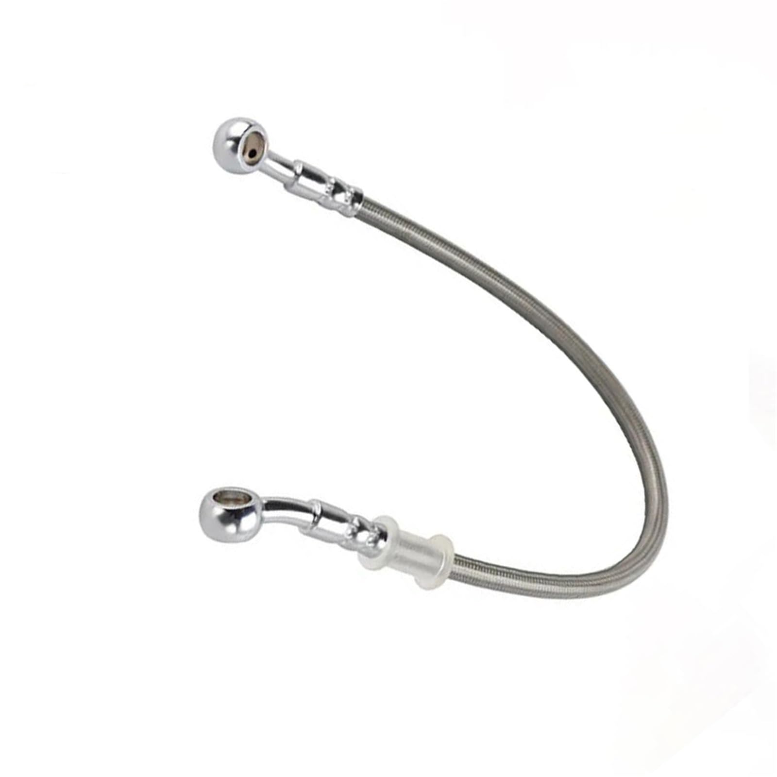 Shqxd Silver Hydraulic Brake Hose For Kawasaki For Y-Amaha For H-Onda Motorcycle Universal Racing Hydraulic Brake Line Tube Pipe Motorbike Braided Oil Hoses 28 Degre Lengh10cm-500Cm(30Cm)