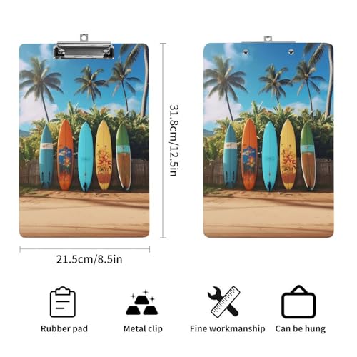 Planche de surf porte-document acrylique A4 pour enseignant - 2