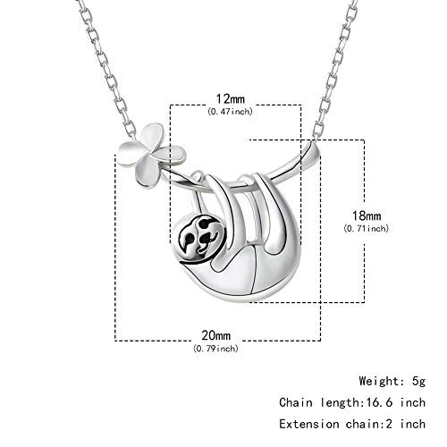 FRIUSATE - Collana con ciondolo a forma di bradipo...