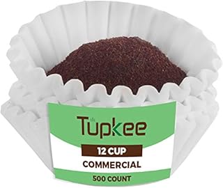 Tupkee Large 12-Cup Coffee Filters - 500-Count (9.75