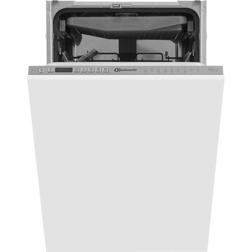 Bauknecht BSIO 3O35 PFE X Vollintegrierter Geschirrspüler /45 cm Breite /PowerClean/ActiveDry/Besteckschublade/Hygieneprogramm/Vollwasserschutz