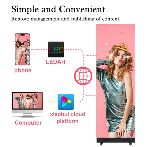 Image of 80 inch P1.86 GOB LED Poster Display, Spliceable Digital Signage (2)