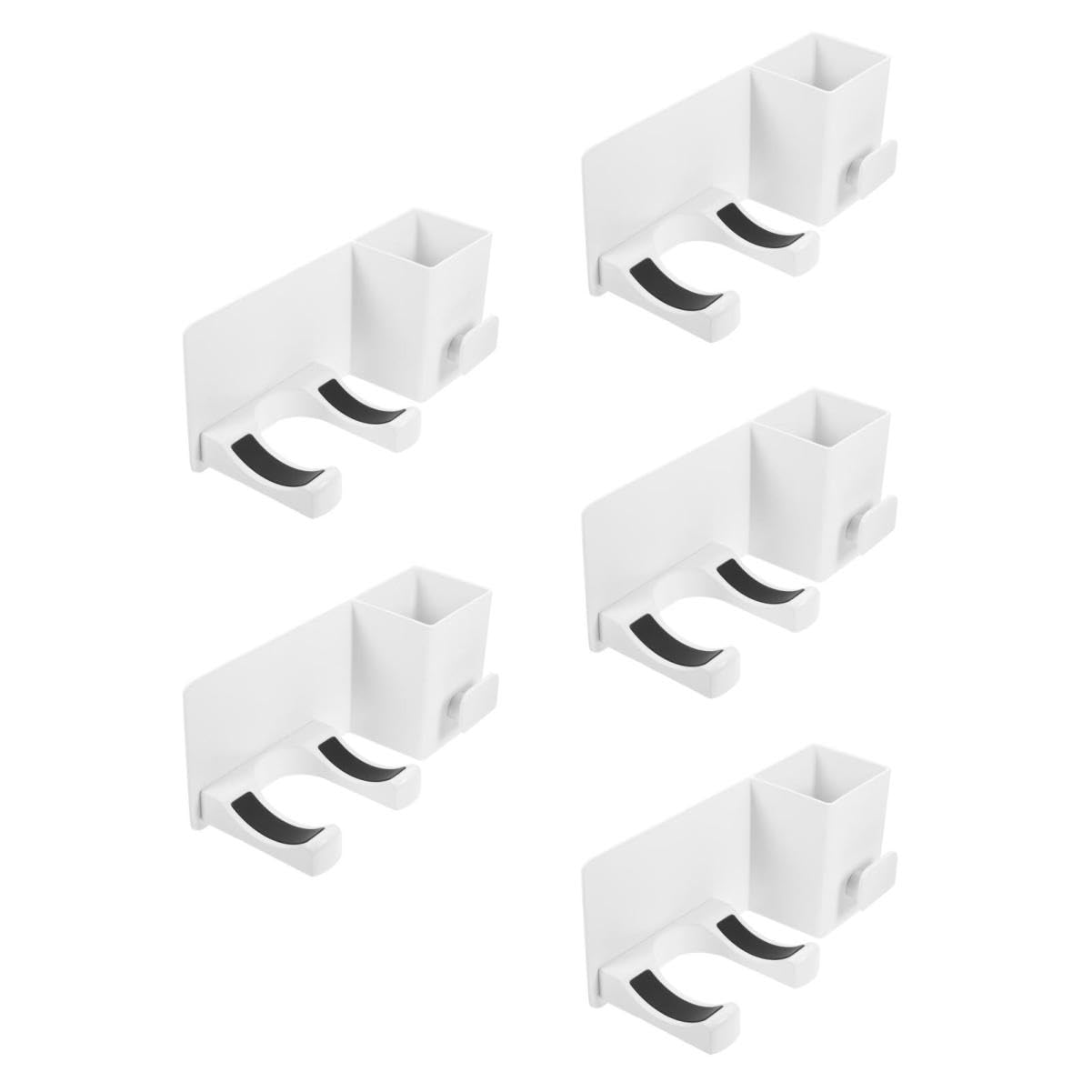 5stücke Wandmontierter Haartrocknerhalter Ohne Bohren Eleganter Organizer Für Haarwerkzeuge Im Badezimmer Praktischer Stauraum Für Fön Und Glätteisen Platzsparend Und Stilvoll