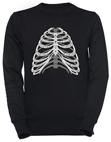 Sweat-shirt noir Luxogo Winchester de mi-saison coupe droite pour adulte