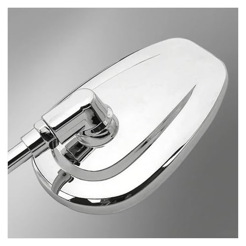 Espejo retrovisor cromado CNC de 10mm para motocicleta 5