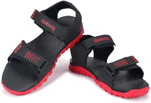 Image of density Men Sandals (Red, 6)|STYLE 176