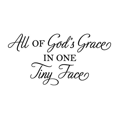 Vinilo decorativo con frase religiosa para pared 15" x 30" miniatura 4