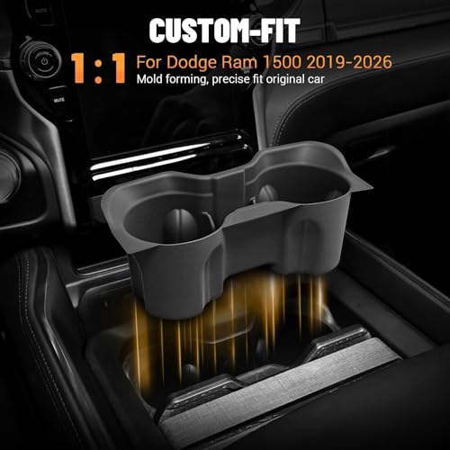 Insertos para portavasos Dodge RAM 1500 2019-2026 miniatura 3