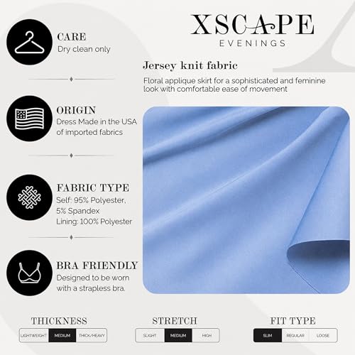 Image of Xscape Women's Long Off-the-Shoulder Sweetheart Neckline Formal Evening Gown with Ruching and Draped Ruffle Detail
