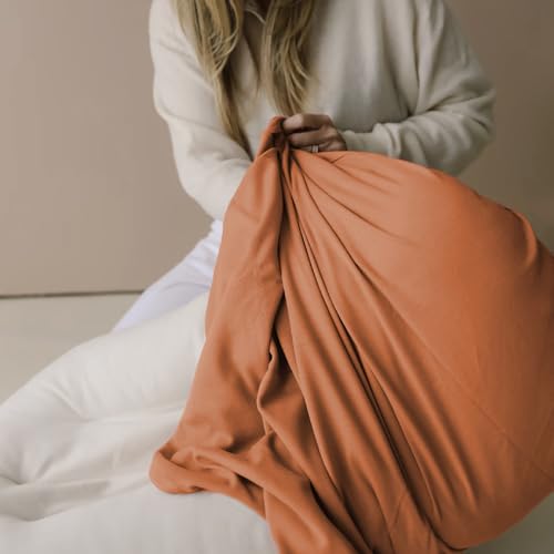 Image of Infant Support Cushion - Baby Support Cushion for Newborn, 0-24 Months, Portable Tummy Time Mat for Home and Travel, Soft Cotton, Supervised Use, Baby Essentials Gift, Orange(1 Cushion + 1 Cover)