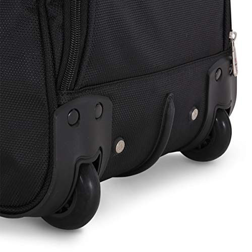 SWISSGEAR Large Lightweight Rolling Duffel | Wheeled, Soft-Shell Luggage | Men's and Women's - Blue/Green