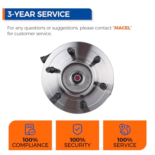 PAROD 515142 4x4 4WD Wheel Hub Bearing Assembly - Compatible with 2011-2014 Ford Expedition, Lincoln Navigator, F150, 2011-2012 F150 6 Lugs w/ABS by PAROD - Used condition - Image 7