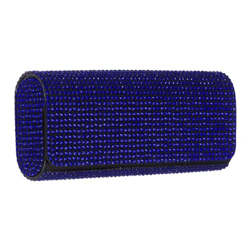Étui à lunettes de soleil rigide anti-rayures boîte magnétique bleue en cuir