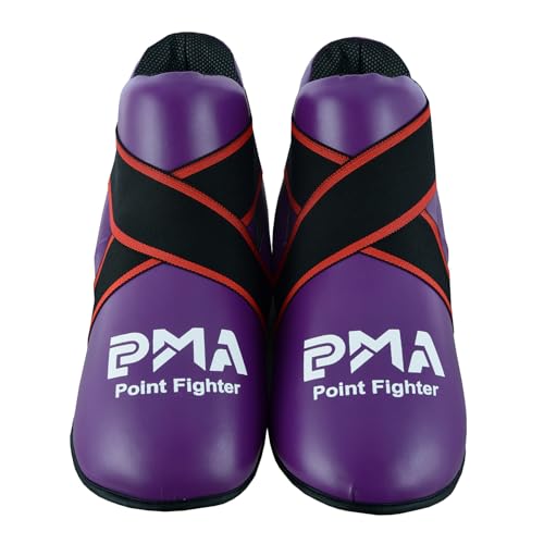 Bottes de boxe semi-contact violettes Playwell chaussure combat - 2