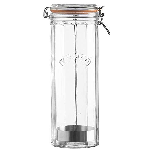 Kilner Facetted Glassware Spaghetti Jar, 74-1/2-Fluid Ounces, 2.2 Litre, Transparent #TOP4