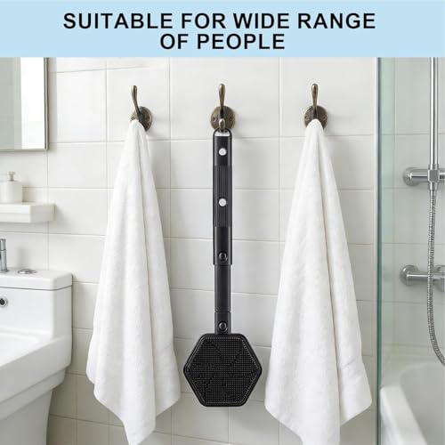 Brosse pour le dos pour douche avec brosse de douche à double face réglable - 4