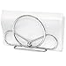 Venalini Stainless Steel Napkin Holder, Silver Chrome