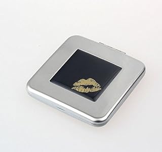 Unbreakable Steel Travel Mirror - Black Kiss. This mirror will never break in your hand bag
