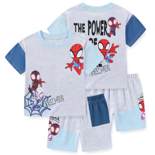 Image of Marvel Spidey and His Amazing Friends Boys Short Sleeve T-Shirt and Shorts Set for Toddlers