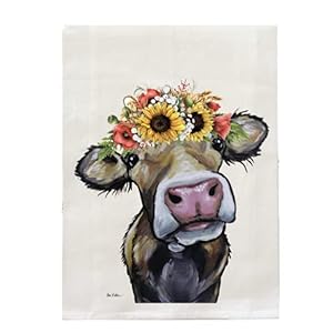 Cow Tea Towel - Sunflower Cow Flour Sack Towel - Cow Kitchen Towel - Cow Lover Gifts - Cow gifts for mom - Handmade - Farmhouse Kitchen Decor - Fall Cow Decor - Fall Cow Tea Towel Cow Tea Towel Sunflower Cow Flour Sack Towel Cow Kitchen Towel Cow Lover Gifts Cow gifts for mom Handmade Farmhouse Kitchen Decor Fall Cow Decor Fall Cow Tea Towel