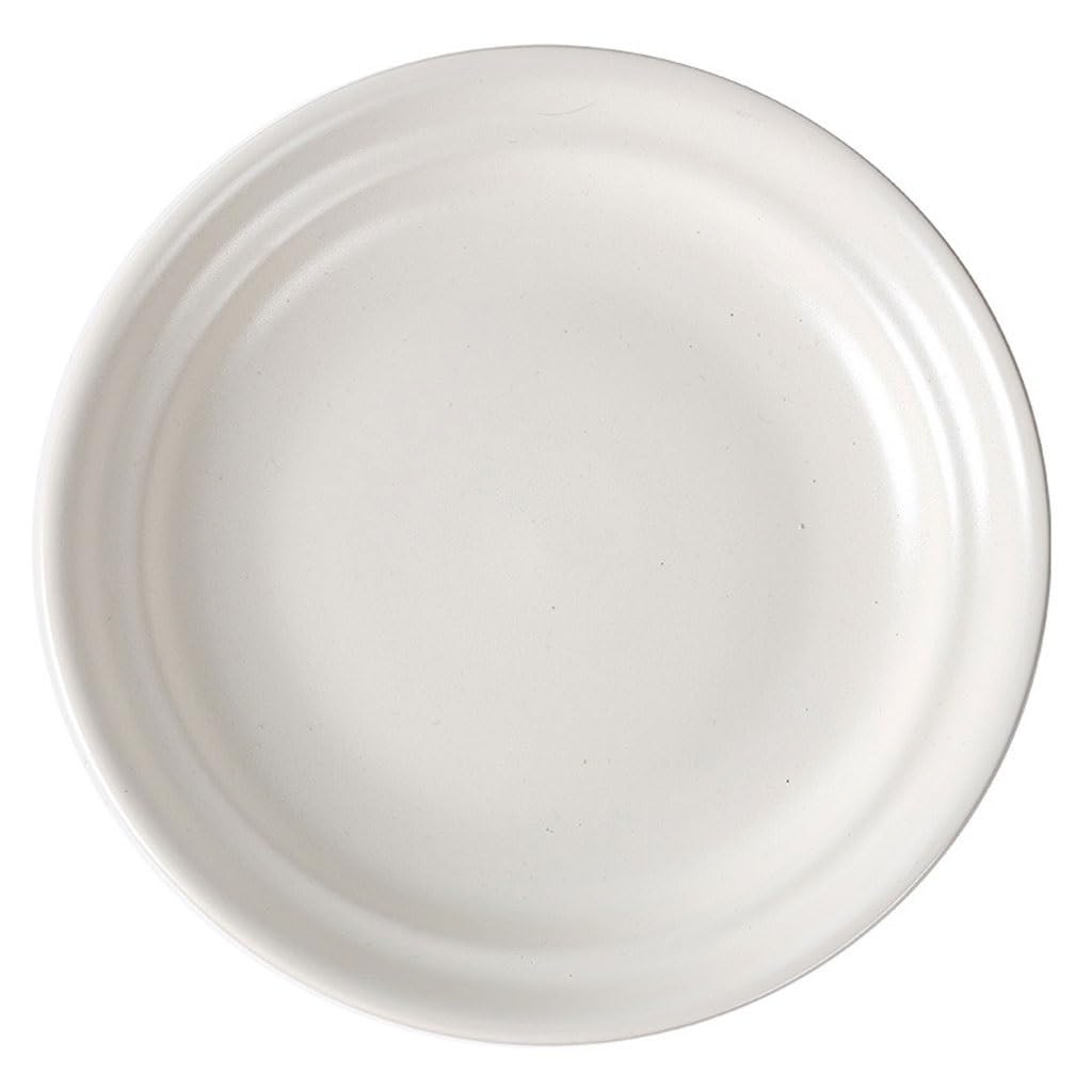 GFHTRELY Dinner Tray Modern Simple Thick Edge Dinner Plate Ceramic Plate Western Dinner Plate Tableware Restaurant Dessert Plate Steak Dinner Plate Dinner Plate