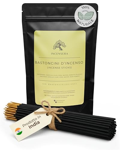 Set 100 incenso bastoncini naturali 5x20