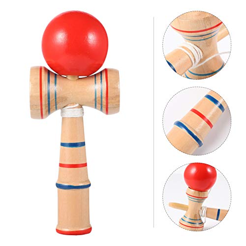 FAVOMOTO Kendama de Madeira Bola Copo E Jogo de Bola Tradicional Japonês Jogar Bola Pegando Copo Mão