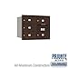 Salsbury 3706D-05-RP 4C Horizontal Mailbox 6 Door High Unit 23 1/2 Inches Double Column 5 MB2 Doors Rear Loading Private Access