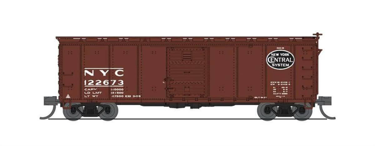 Broadway Limited BLI7272 40 ft. N Scale NYC Steel 1950s Variety Set C Boxcar - Pack of 4