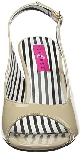 Pleaser Pink Label Women's Jenna02/Cr Dress Pump, Cream Patent, 14 M US | Image 1