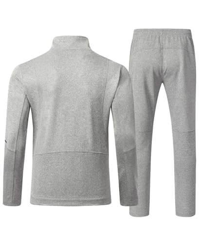 Image of TBMPOY Men's Tracksuits Sweatsuits for Men Sweat Track Suits 2 Piece Casual Athletic Jogging Outfits Full Zip Sets