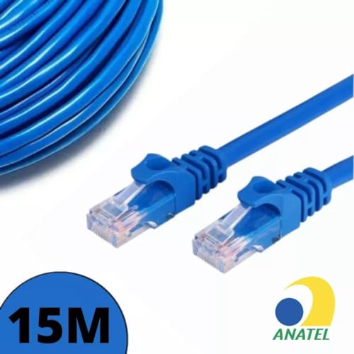 Cabo De Rede RJ45 Montado 20 metros Cat5