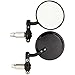 Ryde Rétroviseurs Embout de Guidon Rond 22mm de Moto - Noir