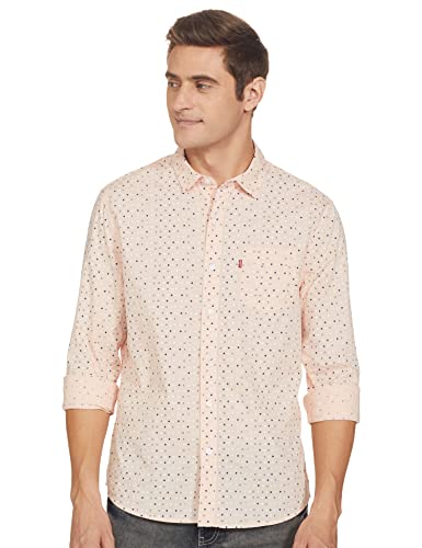 Image of Levi's Men's Cotton Striped Slim Fit Shirt