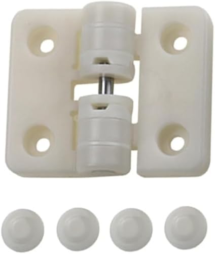 Adjustable Plastic Resin Stop Limit Hinge 90°/180° – 1 Piece, Ivory(Lvory)