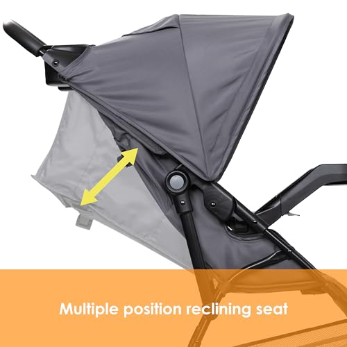 baby trend venture 3-wheel stroller travel system stellar grey