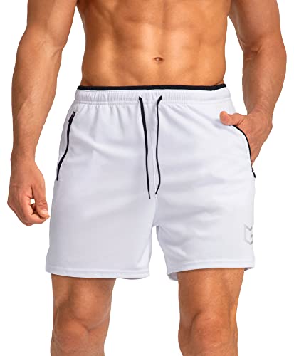 Image of G Gradual Men's Gym Workout Shorts Zipper Pockets 5 inch / 7 inch Quick Dry Breathable Runing Athletic Short for Men