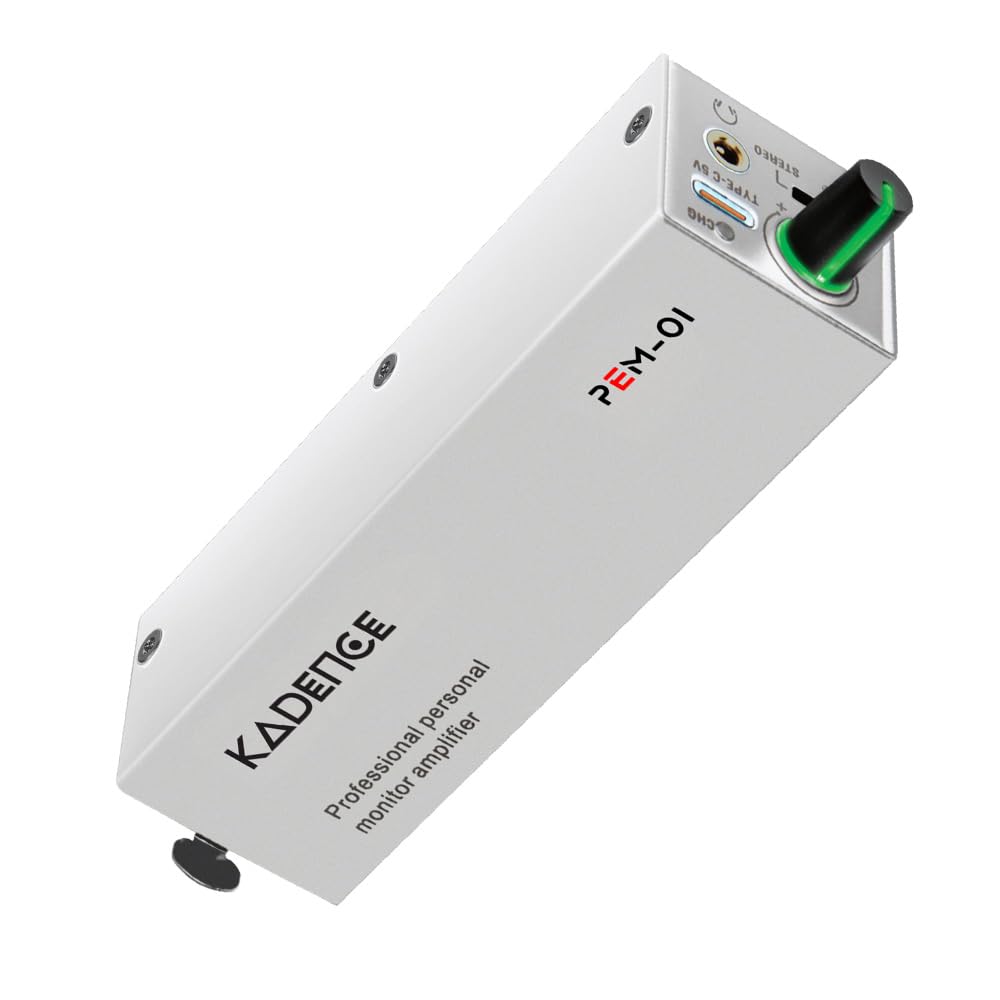 Kadence PEM-01 in-Ear Personal Monitor Amplifier (Wired), XLR/TRS Inputs, Stereo/Mono Switch, USB-C Power, Rigid Metal Body, 12-Hour Portable Runtime, Metal Belt Clip-image-18