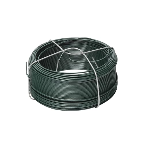 WERKA PRO Alambre Verde plastificado con Soporte 50m ø 0,9 mm