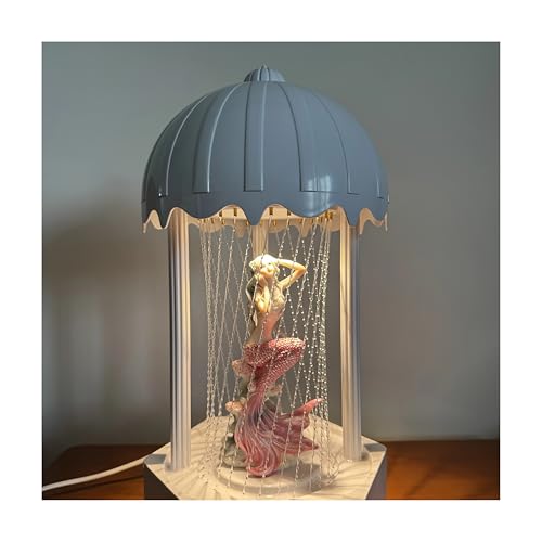 Cinnamon Rain Lamp MINI Retro Oil Rain Lamp Pink Mermaid Rainfall Indicator lampVintage Table lamp Ceiling lamp Suitable for bedrooms Living Rooms and Stores